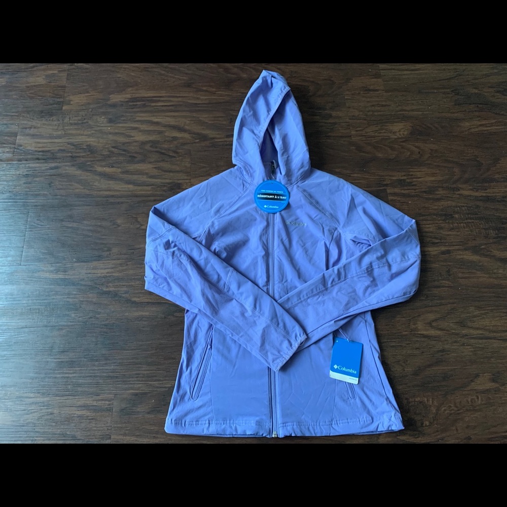 Womens Columbia Purple Softshell Hooded Jacket M